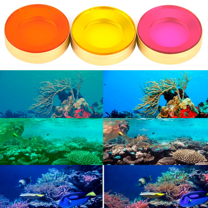 Optical Glass Waterproof Underwater Diving Lens Filter Kit for Dji