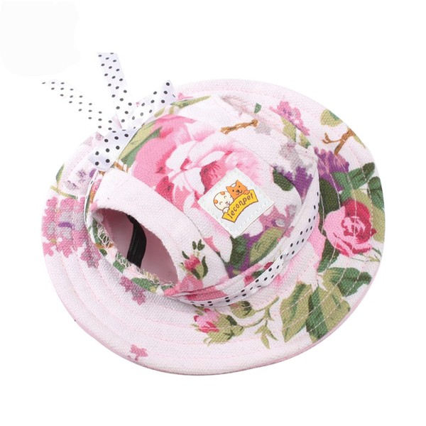 Leconpet Princess Pet Hat Dog Caps Hats with Neck Strap