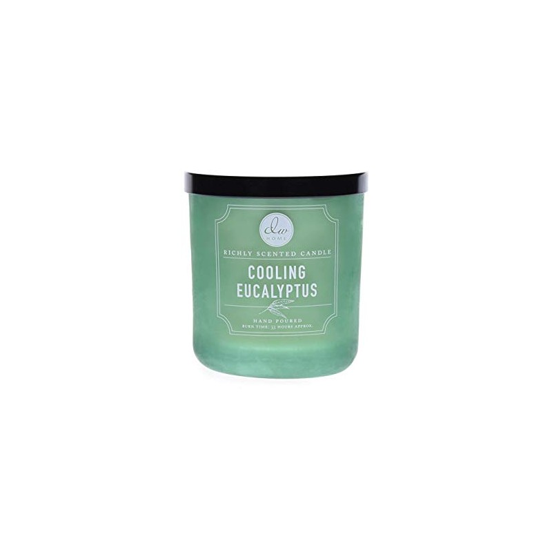 DW Home, Medium Single Wick Candle, Cooling Eucalyptus