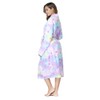 RONGTAI Womens Bathrobe Ladies Fleece Plush Warm Long Robes （X-Large,Star）
