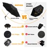 SIEPASA Inverted Umbrella, Large Windproof Compact Umbrellas for Rain &