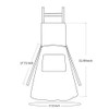 fvpxuus 2 Pack Kitchen Cooking Aprons, Adjustable Bib Soft Chef