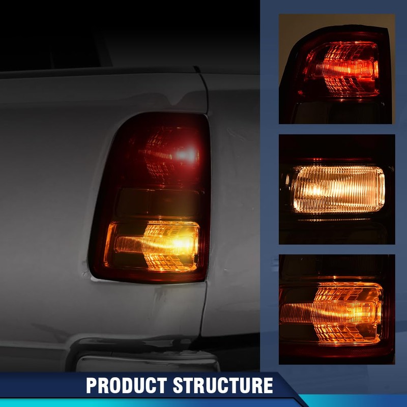 PIT66 Tail Lights Rear Light Lamp Assembly Compatible with Dodge