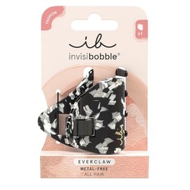 invisibobble Leo EVERCLAW Hair Clip, Hair Clips, Women and Girls, Non-Slip Leopard Hair Clip, Hair Clip, Leopard Print, Metal-free and Hair Friendly, Pack of 1 (Last Midnight, Medium)