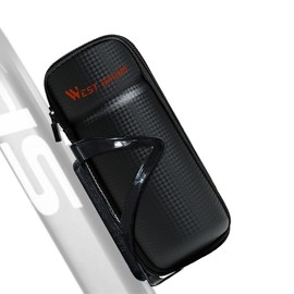 ZIMAOER Bicycle Bottle Holder with Tool Bag, Lightweight & Robust Drink Holder Bicycle, Portable Bicycle Tool Set Bag, Secure Fit for Mountain, Racing, Hybrid & BMX Bikes