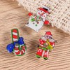 TOYANDONA Pack of 25 Christmas Brooch Pin Lights Santa Claus