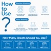 Fragrance Free Laundry Detergent Sheets Travel Eco-friendly 300 Loads Fisroa