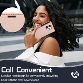 KQXG Case for Honor 400 – Premium Synthetic Leather Wallet Cover, Magnetic Flip, Foldable Kickstand, Full Protection, Card Slots, Butterfly & Daisy Pattern -Rose Gold