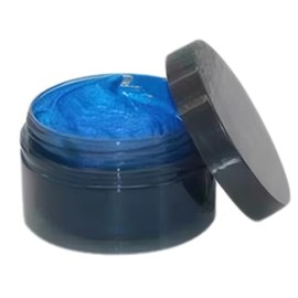 Color de cabello temporal Desechable Tinte para el cabello temporal Color de cera soluble en agua Lavado secado rápido Multiusos para niños Mujeres Hombres Uso Azul