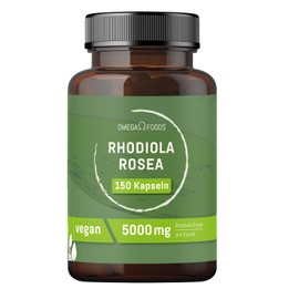 Rhodiola Rosea Capsules - 5000mg Rose Root Rhodiola - 150 Radiola Rosea Capsules - Vegan - No Additives, High Dose