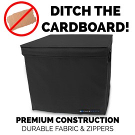CASEMATIX Graded Magazine Storage Case Fits 25 CGC Graded Magazines, Lightweight Magazine Bin with Two Removable Dividers Designed For Larger Graded Book Slabs up to 14.5" Tall By 10.25" Wide
