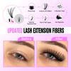 Pawotence Lash Extension Kit DIY 280pcs Individual Lash Clusters Kit