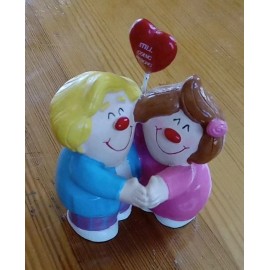 Papel (NEW) VTG Papel L R Weinberg Couple Figurine Funny Valentine Wedding Anniversary