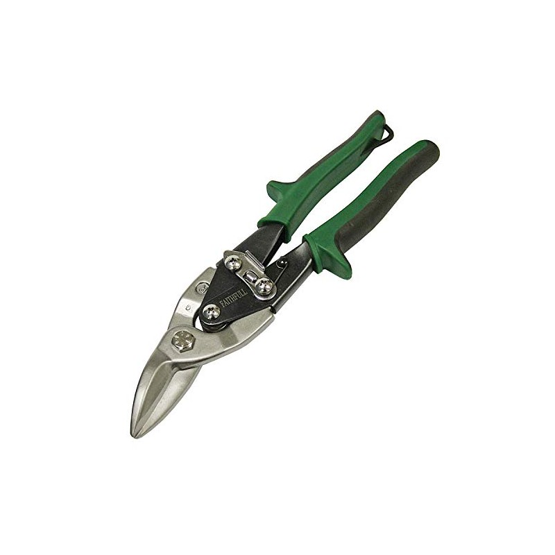 Faithfull C/Pound Aviation Snips-Green Right Cut