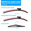 CJPPPZIW® Windshield Wipers Replacement for Jeep Renegade 2015-2023,Streak-free,OEM Quality Premium