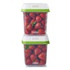 Rubbermaid FreshWorks Saver, Medium Produce Storage Containers, 2-Pack, 7.2 Cup,