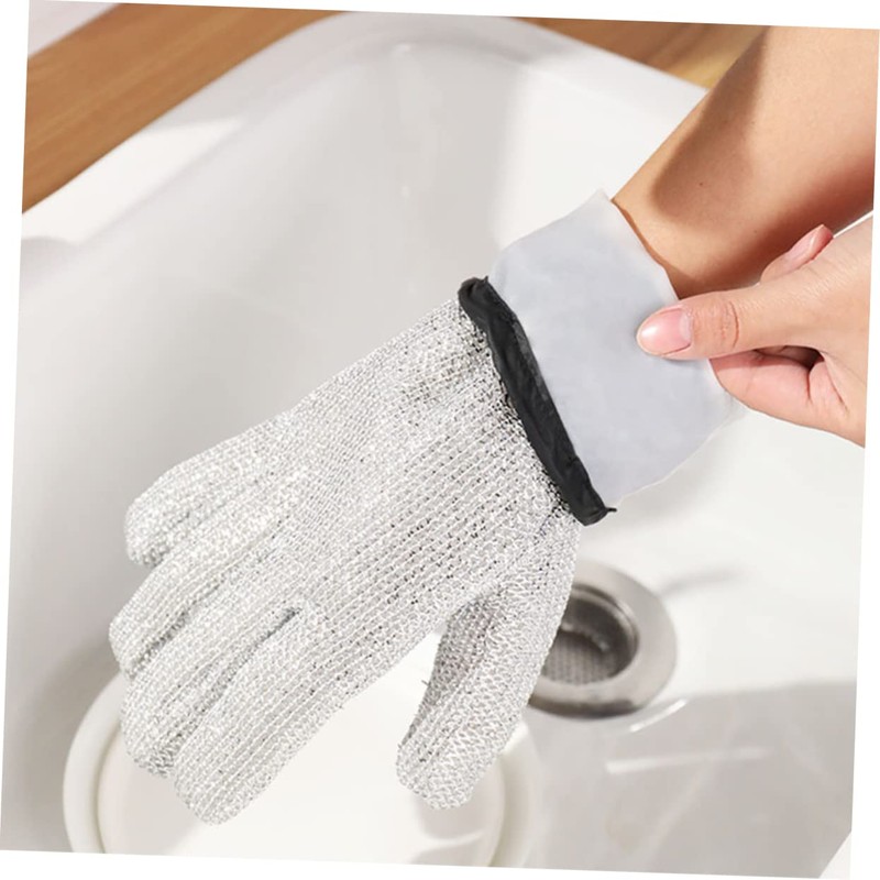 SAFIGLE Reusable Kitchen Cleaning Gloves Long Dishwashing Gloves for Safe