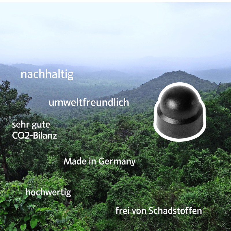 20 x Hexagonal Cover Caps - Made in Germany -