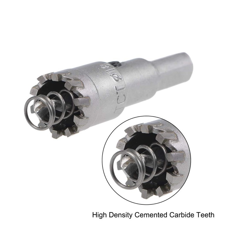 sourcing map 18mm Carbide Hole Cutter, Hole Saws for Stainless