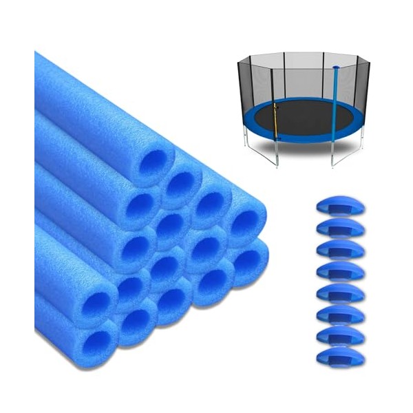 16x Trampolin Schaumstoff Rohre Polster 92cm - Stangenschutz f√ºr 8