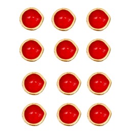New Red Diwali Clay Diya Dia with Cotton Wicks for Puja Pooja Clay Diyas for Diwali Tea Light Holder Indian Decor Deepawali Deepak Oil Lamps Diwali Decor Puja Items- 2 inch Pack of 12
