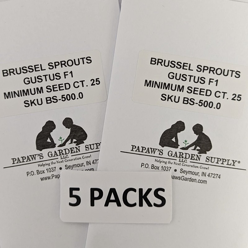 Gustus Hybrid Brussels Sprouts Seeds 25 Seed Ct