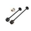 Pitlock Set 03 for Front and Rear Wheel Black