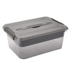 BTSKY Stack & Carry Box, Clear Plastic Storage Container Stackable