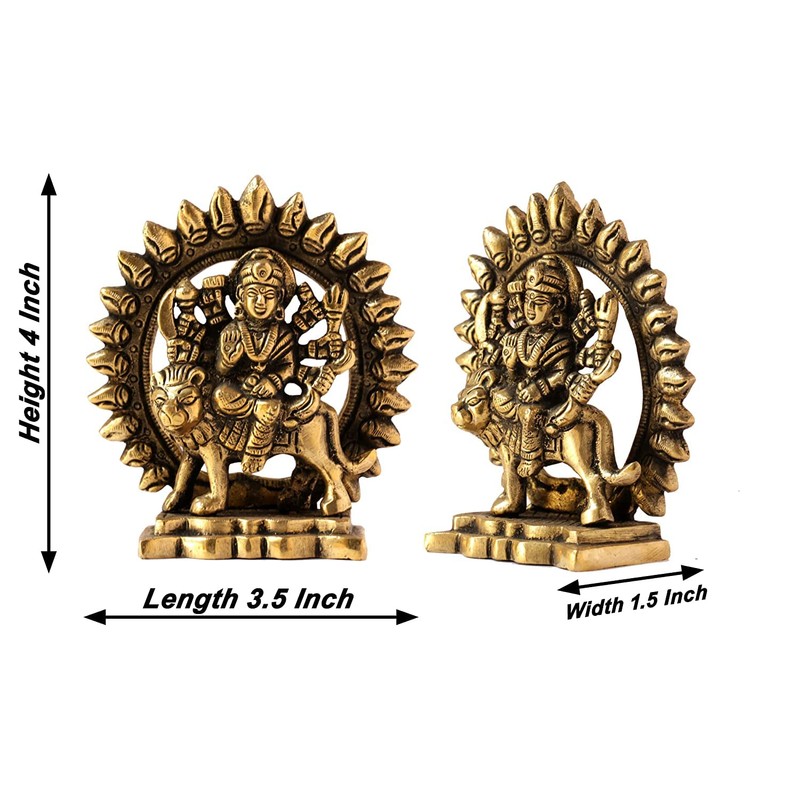 GURU JEE™ Maa Durga Estatua de latón Mata Rani Idol
