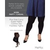 MeMoi Plus Size Curvy Super Matte Control Top Footless Tights