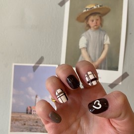 MunNail Thick Heart Nail Tip - Short Oval / MunNail 도톰 하트네일팁 - 숏오벌