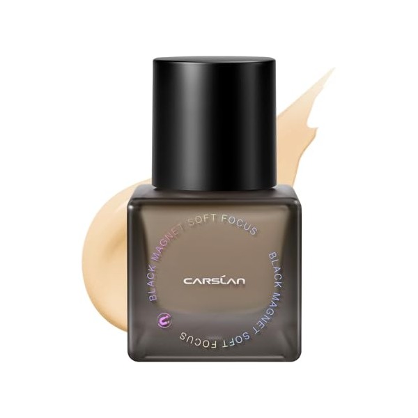 Black Magnet Liquid Foundation, 24H Longlasting Matte Finish Face Base