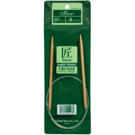 Clover 3016/24 Takumi Bamboo Circular 24-Inch Knitting Needles, Size 10.5