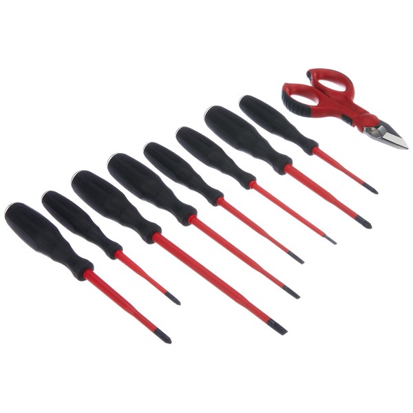 Intercable ao1714 Set 8 Schraubendreher mit Schere F1, rot