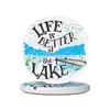 Car Cup Holder Coasters, Life is Better at The Lake