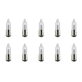 CEC Industries C7A Neon Indicator Bulbs, 105 to 125 V, 0.25 W, SX6s Base, T-2 shape (Box of 10)