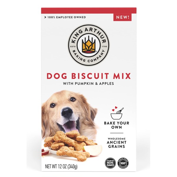 King Arthur Dog Biscuit Mix, Pumpkin & Apple, Homemade Dog