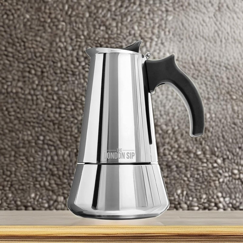 London Sip Stainless Steel Stovetop Espresso Maker Moka Pot Italian