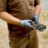 Trutaj Rubber Outdoor & Sports Gloves - True Touchscreen, Open