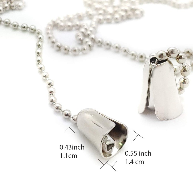 Extensión de cadena con abalorio con conector para cadena de