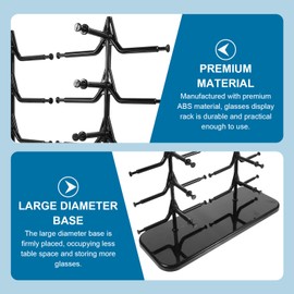 Cabilock 10 Pairs Glasses Frame Sunglasses Display Stand, Funky Glasses Eyeglass Retainers Organizer, Tabletop Sunglasses Support Holder