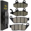 Caltric Front and Rear Brake Pads for Triumph Speedmaster 2005-2015