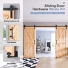 EaseLife 10 FT Double Sliding Barn Door Track and Handle