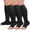 Copper Compression Socks for Women & Men Open Toe 15-20mmHg