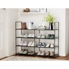FIDUCIAL HOME 4 Tiers Shoe Rack Organizer 16-20 Pairs Stackable