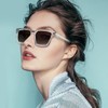 AVAWAY Unisex Retro Square Polarized Sunglasses Women/Men-UV400 Hypoallergenic Acetate Frame