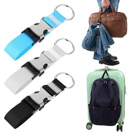 Correas de equipaje ajustables Ptwola 680467 – 3 piezas con agarre de chaqueta