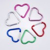 KON Carabiner Heart Shaped Cute Keychain Hook Aluminum Multi-functional Carabiner