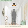 GOLDHILL 10.5" Low Profile Semi Flush Mount Ceiling Light, Modern