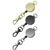 2 PCS Retractable Badge Reels for ID Card Holder. Metal